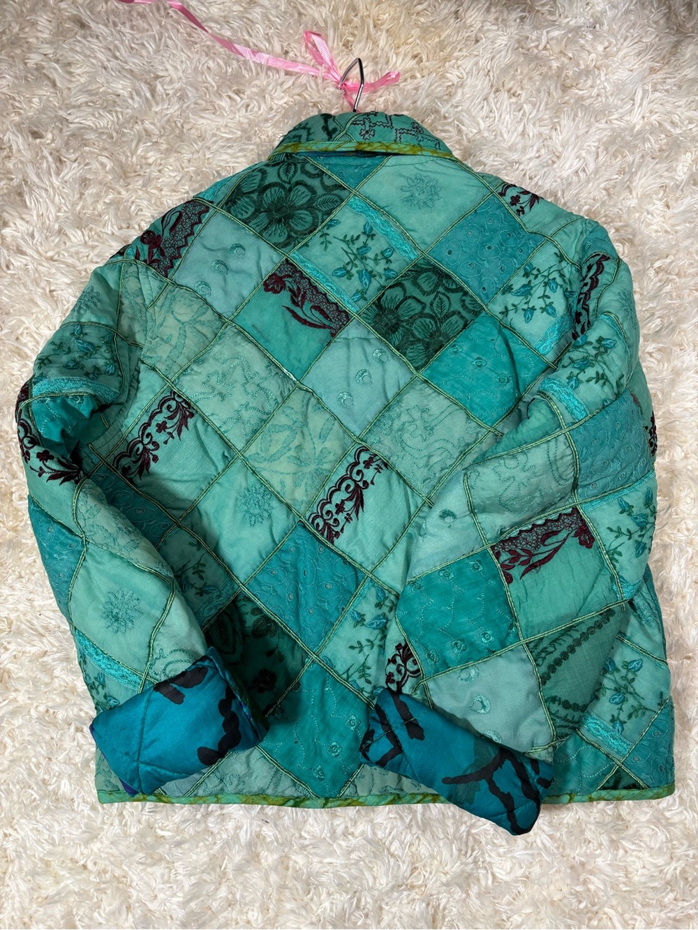 Creed Reversible Patchwork Jacket-EUC-Boho Cottagecore - Picture 5 of 10